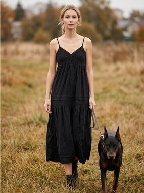 Target Black Spaghetti Strap Maxi Dress